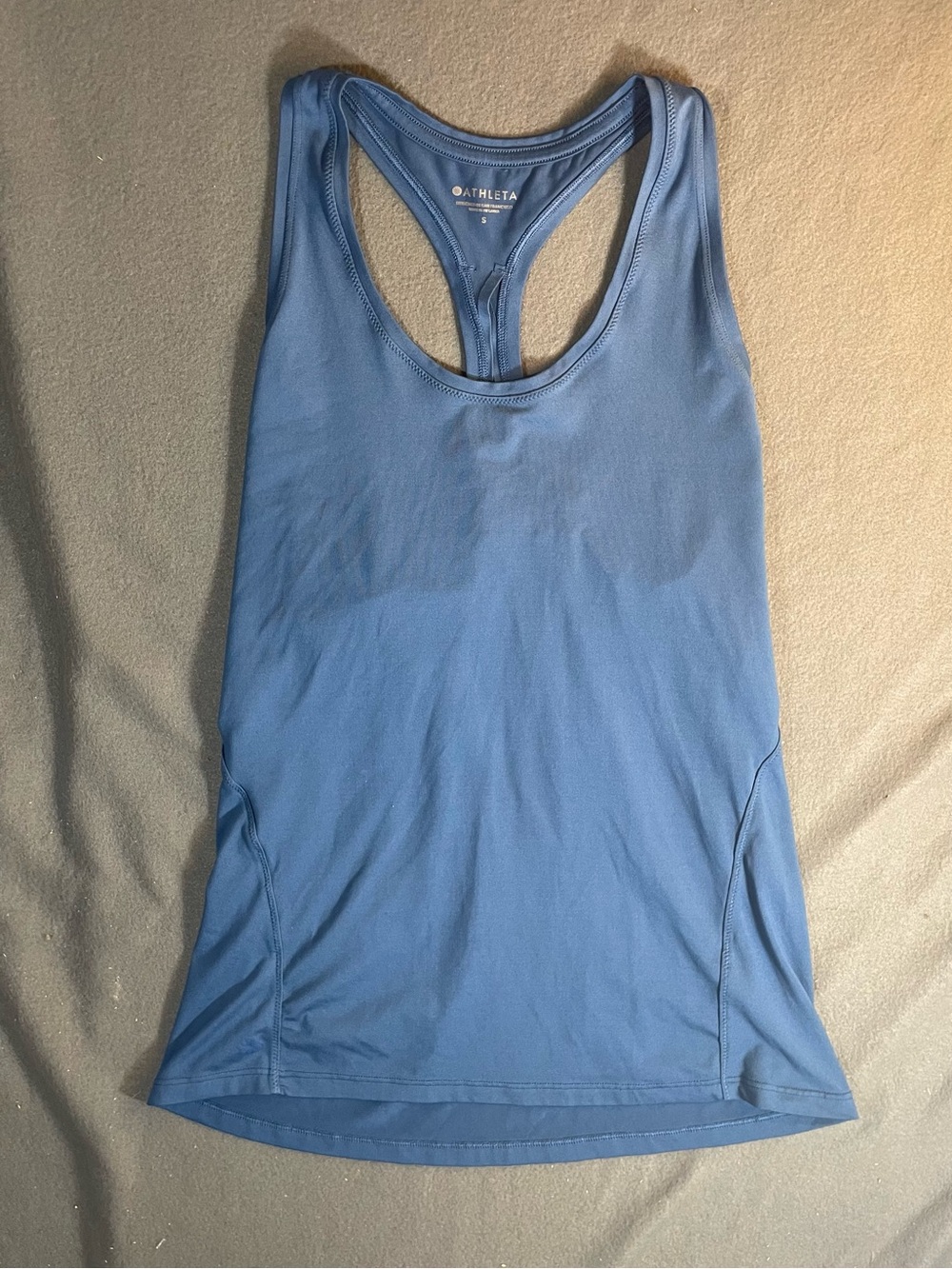 Athleta Dusty Blue Racerback Performance Tank